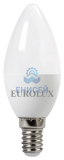 Лампа светодиодная EUROLUX LL-E-C37-6W-230-2,7K-E14